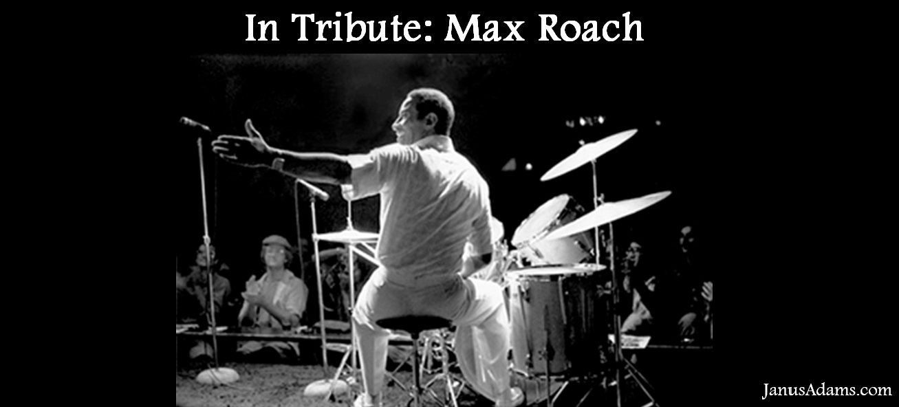 Max Roach was “a founder of modern jazz who rewrote the rules of drumming in the 1940s and spent the rest of his career breaking musical barriers and defying listeners’ expectations,” as reported in his New York Times obituary published on August 17, 2007.